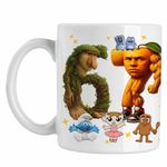 Casa si Gradina - Bucatarie si vesela - Cani si pahare - Cani si cesti - Cana Six Seven Brainrot Orange Italian Meme Fitness CoolTrend, alba, 330ml - Infinity.ro