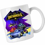 Casa si Gradina - Bucatarie si vesela - Cani si pahare - Cani si cesti - Cana Batwheels Dream Team Batroti Batman Robin, CoolTrend, alba, 330ml - Infinity.ro