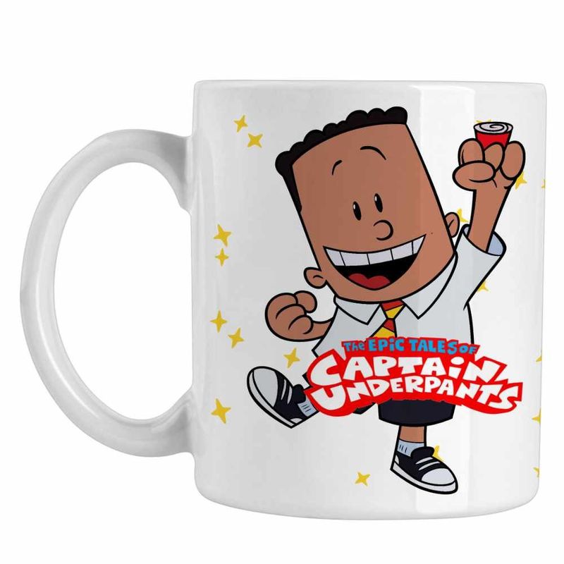 Casa si Gradina - Bucatarie si vesela - Cani si pahare - Cani si cesti - Cana Captain Underpants George Beard Aventurile Capitanului Chilot CoolTrend, alba, 330ml - Infinity.ro