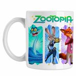 Casa si Gradina - Bucatarie si vesela - Cani si pahare - Cani si cesti - Cana Zootopia Dream Team Zootropolis Politisti CoolTrend, alba, 330ml - Infinity.ro