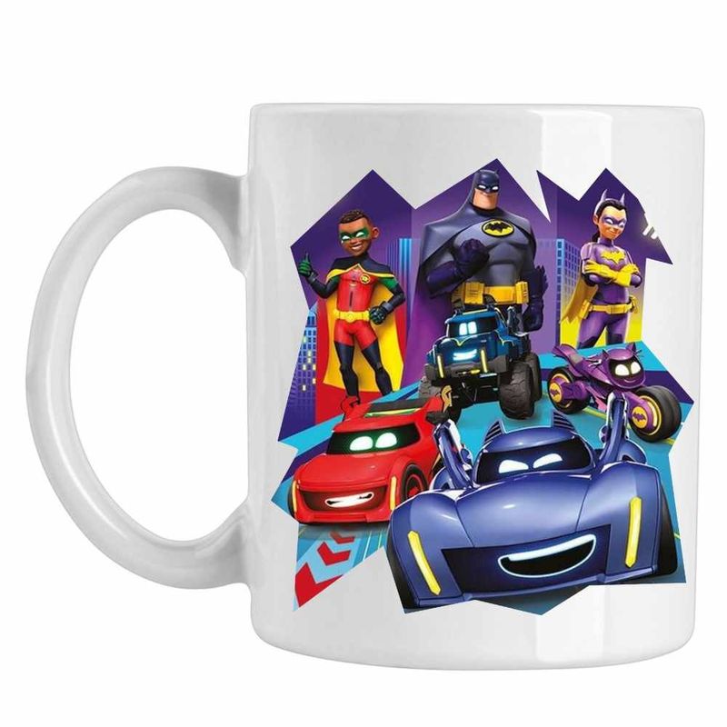 Casa si Gradina - Bucatarie si vesela - Cani si pahare - Cani si cesti - Cana Batwheels Batman Robin Batgirl Batroti Legende, CoolTrend, alba, 330ml - Infinity.ro