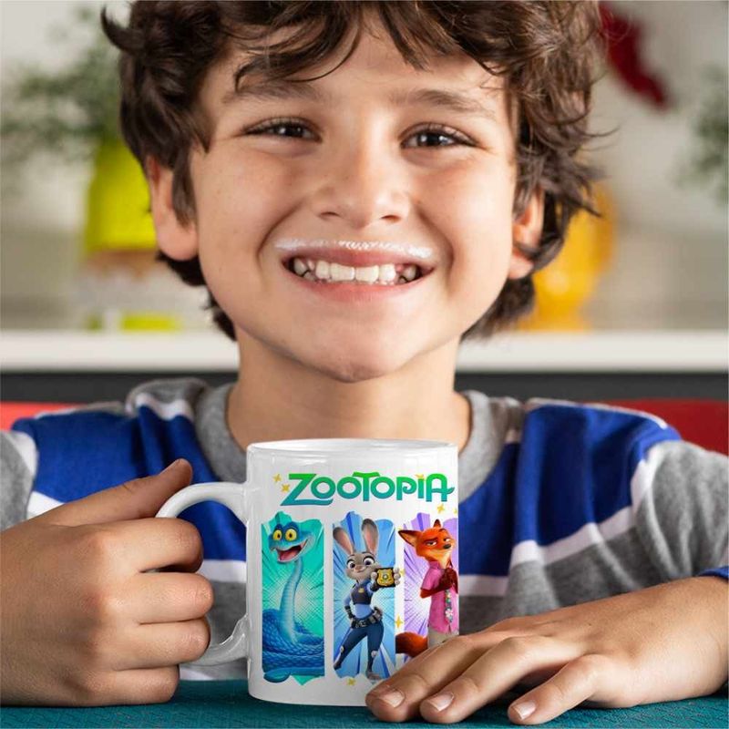 Casa si Gradina - Bucatarie si vesela - Cani si pahare - Cani si cesti - Cana Zootopia Dream Team Zootropolis Politisti CoolTrend, alba, 330ml - Infinity.ro