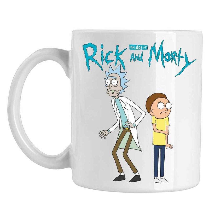 Casa si Gradina - Bucatarie si vesela - Cani si pahare - Cani si cesti - Cana Rick and Morty Cartoon Network, CoolTrend, alba, 330ml - Infinity.ro