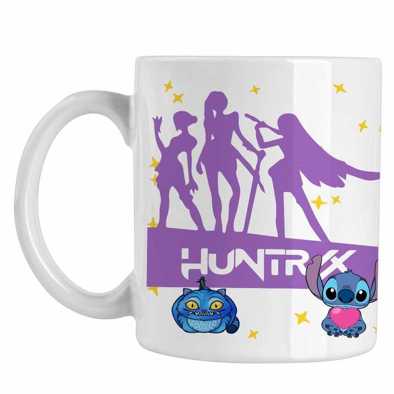 Casa si Gradina - Bucatarie si vesela - Cani si pahare - Cani si cesti - Cana Huntrix Demon Hunters Kpop CoolTrend, alba, 330ml - Infinity.ro