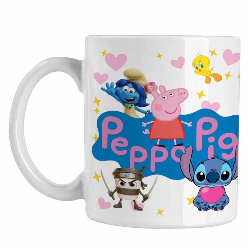 Casa si Gradina - Bucatarie si vesela - Cani si pahare - Cani si cesti - Cana Desene Animate Peppa Pig CoolTrend, alba, 330ml - Infinity.ro