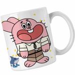 Casa si Gradina - Bucatarie si vesela - Cani si pahare - Cani si cesti - Cana Gumball Richard Tata CoolTrend, alba, 330ml - Infinity.ro