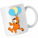 Casa si Gradina - Bucatarie si vesela - Cani si pahare - Cani si cesti - Cana Garfield Baloane Desene Dublate, CoolTrend, alba, 330ml - Infinity.ro