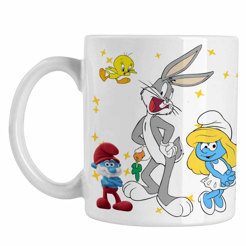 Casa si Gradina - Bucatarie si vesela - Cani si pahare - Cani si cesti - Cana Bugs Bunny CoolTrend, alba, 330ml - Infinity.ro