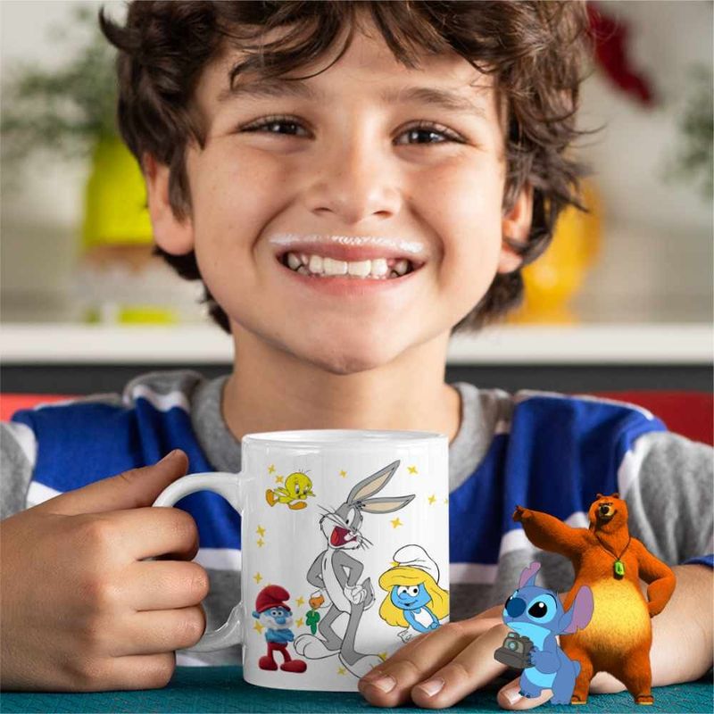 Casa si Gradina - Bucatarie si vesela - Cani si pahare - Cani si cesti - Cana Bugs Bunny CoolTrend, alba, 330ml - Infinity.ro