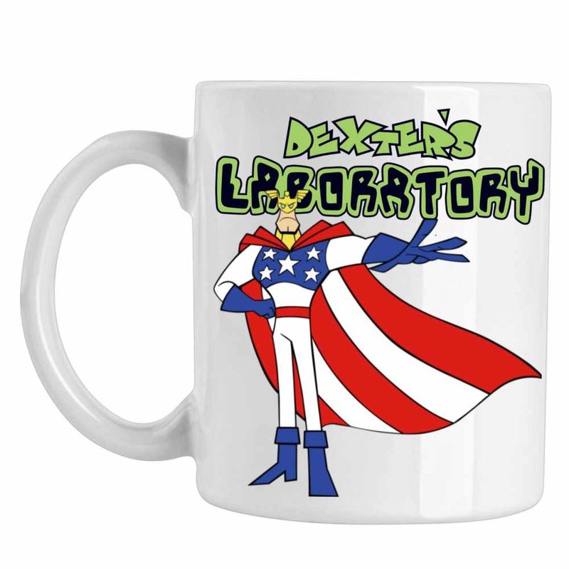 Casa si Gradina - Bucatarie si vesela - Cani si pahare - Cani si cesti - Cana Dexters Laboratory Major Glory Super Erou, CoolTrend, alba, 330ml - Infinity.ro