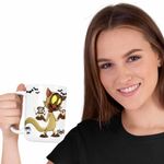 Casa si Gradina - Bucatarie si vesela - Cani si pahare - Cani si cesti - Cana Chester Draculas Vampirul Iepuras CoolTrend, alba, 330ml - Infinity.ro