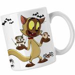 Casa si Gradina - Bucatarie si vesela - Cani si pahare - Cani si cesti - Cana Chester Draculas Vampirul Iepuras CoolTrend, alba, 330ml - Infinity.ro