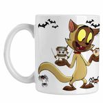 Casa si Gradina - Bucatarie si vesela - Cani si pahare - Cani si cesti - Cana Chester Draculas Vampirul Iepuras CoolTrend, alba, 330ml - Infinity.ro