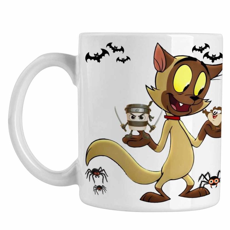 Casa si Gradina - Bucatarie si vesela - Cani si pahare - Cani si cesti - Cana Chester Draculas Vampirul Iepuras CoolTrend, alba, 330ml - Infinity.ro