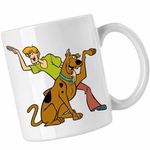 Casa si Gradina - Bucatarie si vesela - Cani si pahare - Cani si cesti - Cana ScoobyDoo Shaggy Saluta Joaca, CoolTrend, alba, 330ml - Infinity.ro