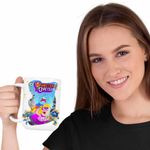 Casa si Gradina - Bucatarie si vesela - Cani si pahare - Cani si cesti - Cana Hamster Gretel Actiune Animatie CoolTrend, alba, 330ml - Infinity.ro