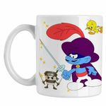 Casa si Gradina - Bucatarie si vesela - Cani si pahare - Cani si cesti - Cana Strumfii Zorro Spadasin Spaniol CoolTrend, alba, 330ml - Infinity.ro