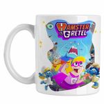 Casa si Gradina - Bucatarie si vesela - Cani si pahare - Cani si cesti - Cana Hamster Gretel Actiune Animatie CoolTrend, alba, 330ml - Infinity.ro