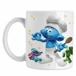 Casa si Gradina - Bucatarie si vesela - Cani si pahare - Cani si cesti - Cana Strumfii Bucatarul Chef CoolTrend, alba, 330ml - Infinity.ro