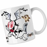 Casa si Gradina - Bucatarie si vesela - Cani si pahare - Cani si cesti - Cana Draculas Vampirul Iepuras Liliac CoolTrend, alba, 330ml - Infinity.ro