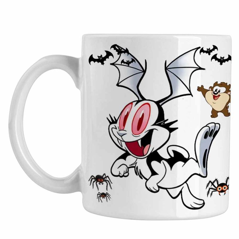 Casa si Gradina - Bucatarie si vesela - Cani si pahare - Cani si cesti - Cana Draculas Vampirul Iepuras Liliac CoolTrend, alba, 330ml - Infinity.ro