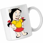 Casa si Gradina - Bucatarie si vesela - Cani si pahare - Cani si cesti - Cana Petunia Porky Looney Tunes, CoolTrend, alba, 330ml - Infinity.ro