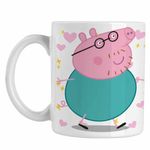 Casa si Gradina - Bucatarie si vesela - Cani si pahare - Cani si cesti - Cana Tata Purcelusa Peppa Pig Pepa CoolTrend, alba, 330ml - Infinity.ro