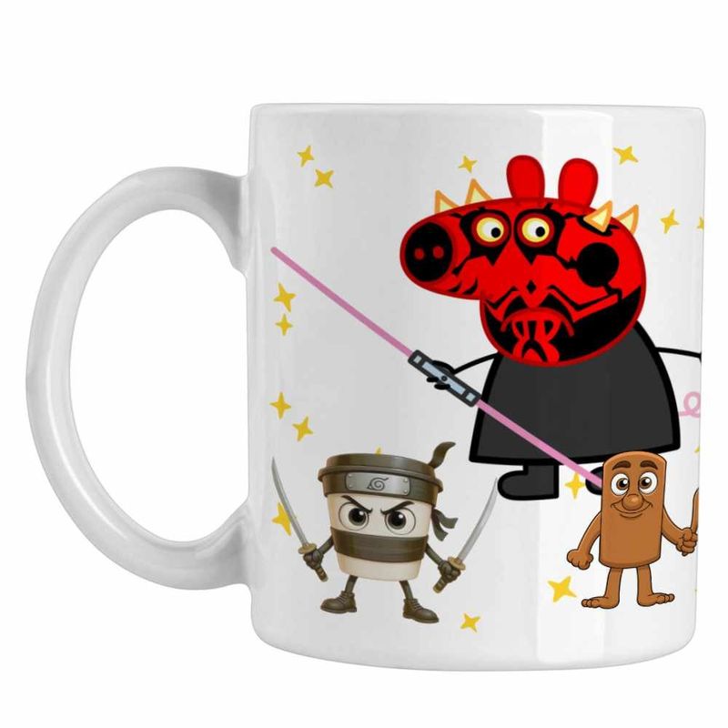 Casa si Gradina - Bucatarie si vesela - Cani si pahare - Cani si cesti - Cana Peppa Star Wars Darth Maul CoolTrend, alba, 330ml - Infinity.ro