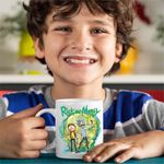 Casa si Gradina - Bucatarie si vesela - Cani si pahare - Cani si cesti - Cana Rick and Morty Planete Spatiu, CoolTrend, alba, 330ml - Infinity.ro