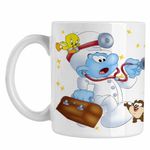 Casa si Gradina - Bucatarie si vesela - Cani si pahare - Cani si cesti - Cana Doctorul Strumfii Urgenta Medic CoolTrend, alba, 330ml - Infinity.ro