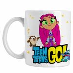Casa si Gradina - Bucatarie si vesela - Cani si pahare - Cani si cesti - Cana Starfire Tineri Titani Teen Titans Go CoolTrend, alba, 330ml - Infinity.ro