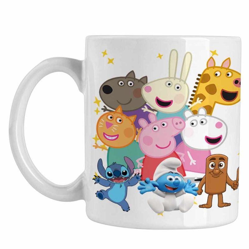 Casa si Gradina - Bucatarie si vesela - Cani si pahare - Cani si cesti - Cana Purcelusa Peppa Pig Prieteni Pepa CoolTrend, alba, 330ml - Infinity.ro