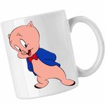 Casa si Gradina - Bucatarie si vesela - Cani si pahare - Cani si cesti - Cana Porky Looney Tunes Purcel, CoolTrend, alba, 330ml - Infinity.ro