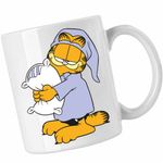 Casa si Gradina - Bucatarie si vesela - Cani si pahare - Cani si cesti - Cana Garfield Somnoros Perna Noapte, CoolTrend, alba, 330ml - Infinity.ro
