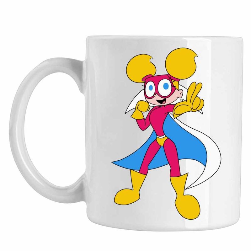 Casa si Gradina - Bucatarie si vesela - Cani si pahare - Cani si cesti - Cana Dexter Laboratory Dee Dee Super Erou, CoolTrend, alba, 330ml - Infinity.ro