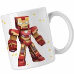 Casa si Gradina - Bucatarie si vesela - Cani si pahare - Cani si cesti - Cana Iron Man Roblox CoolTrend, alba, 330ml - Infinity.ro