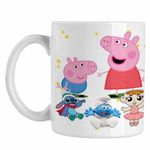 Casa si Gradina - Bucatarie si vesela - Cani si pahare - Cani si cesti - Cana Purcelusa Peppa si George Pepa CoolTrend, alba, 330ml - Infinity.ro