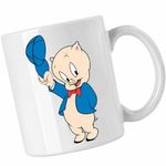 Casa si Gradina - Bucatarie si vesela - Cani si pahare - Cani si cesti - Cana Porky Looney Tunes Desene Purcelusi, CoolTrend, alba, 330ml - Infinity.ro