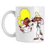 Casa si Gradina - Bucatarie si vesela - Cani si pahare - Cani si cesti - Cana Speedy Gonzales Slowpoke Rodriguez, CoolTrend, alba, 330ml - Infinity.ro