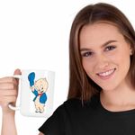 Casa si Gradina - Bucatarie si vesela - Cani si pahare - Cani si cesti - Cana Porky Looney Tunes Desene Purcelusi, CoolTrend, alba, 330ml - Infinity.ro
