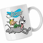 Casa si Gradina - Bucatarie si vesela - Cani si pahare - Cani si cesti - Cana Familia Jetson Elroy Astro Catel, CoolTrend, alba, 330ml - Infinity.ro
