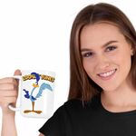 Casa si Gradina - Bucatarie si vesela - Cani si pahare - Cani si cesti - Cana Coiotul Strutul Bip Bip Desene Animate, CoolTrend, alba, 330ml - Infinity.ro