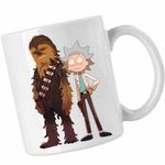 Casa si Gradina - Bucatarie si vesela - Cani si pahare - Cani si cesti - Cana Rick and Morty Chewbacca Star Wars, CoolTrend, alba, 330ml - Infinity.ro