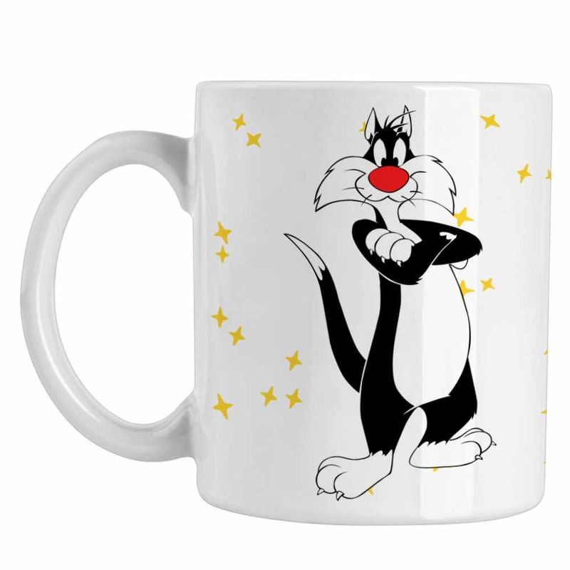 Casa si Gradina - Bucatarie si vesela - Cani si pahare - Cani si cesti - Cana Tweety Motanul Sylvester CoolTrend, alba, 330ml - Infinity.ro