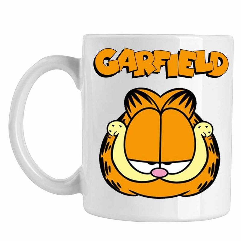 Casa si Gradina - Bucatarie si vesela - Cani si pahare - Cani si cesti - Cana Garfield Cap Pisoi Portocaliu, CoolTrend, alba, 330ml - Infinity.ro