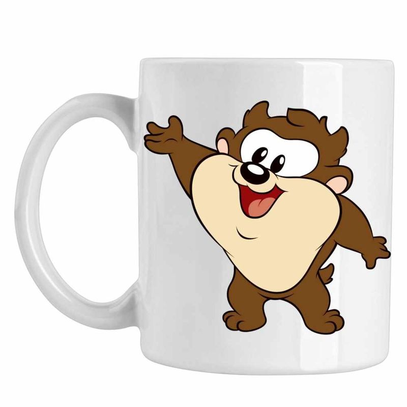 Casa si Gradina - Bucatarie si vesela - Cani si pahare - Cani si cesti - Cana Taz Looney Tunes Chibi Bebelus, CoolTrend, alba, 330ml - Infinity.ro
