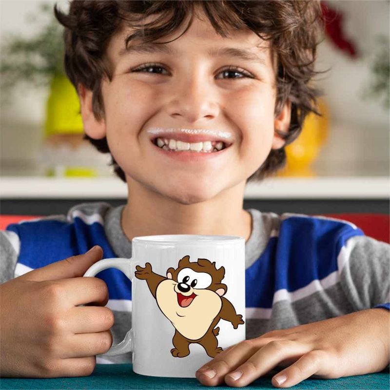 Casa si Gradina - Bucatarie si vesela - Cani si pahare - Cani si cesti - Cana Taz Looney Tunes Chibi Bebelus, CoolTrend, alba, 330ml - Infinity.ro
