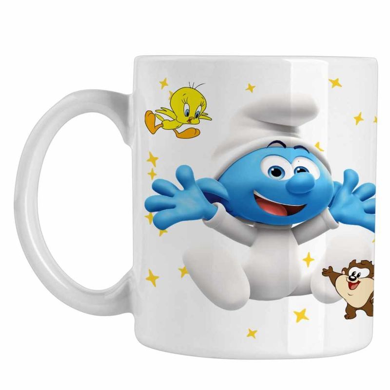 Casa si Gradina - Bucatarie si vesela - Cani si pahare - Cani si cesti - Cana Bebe Strumf Strunf CoolTrend, alba, 330ml - Infinity.ro