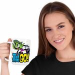 Casa si Gradina - Bucatarie si vesela - Cani si pahare - Cani si cesti - Cana Beast Haideti Tineri Titani CoolTrend, alba, 330ml - Infinity.ro