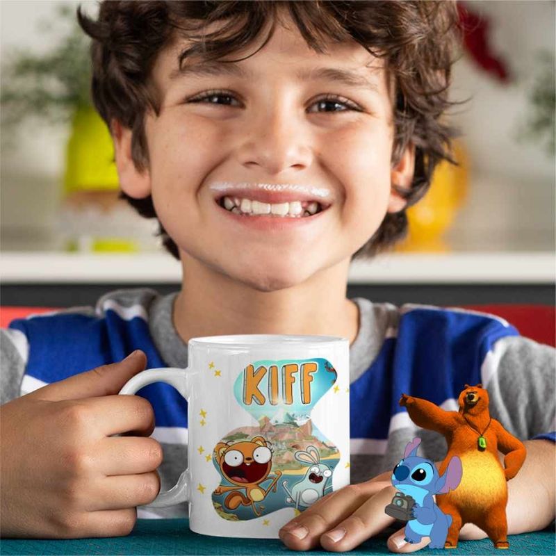 Casa si Gradina - Bucatarie si vesela - Cani si pahare - Cani si cesti - Cana Kiff Desene Animate CoolTrend, alba, 330ml - Infinity.ro